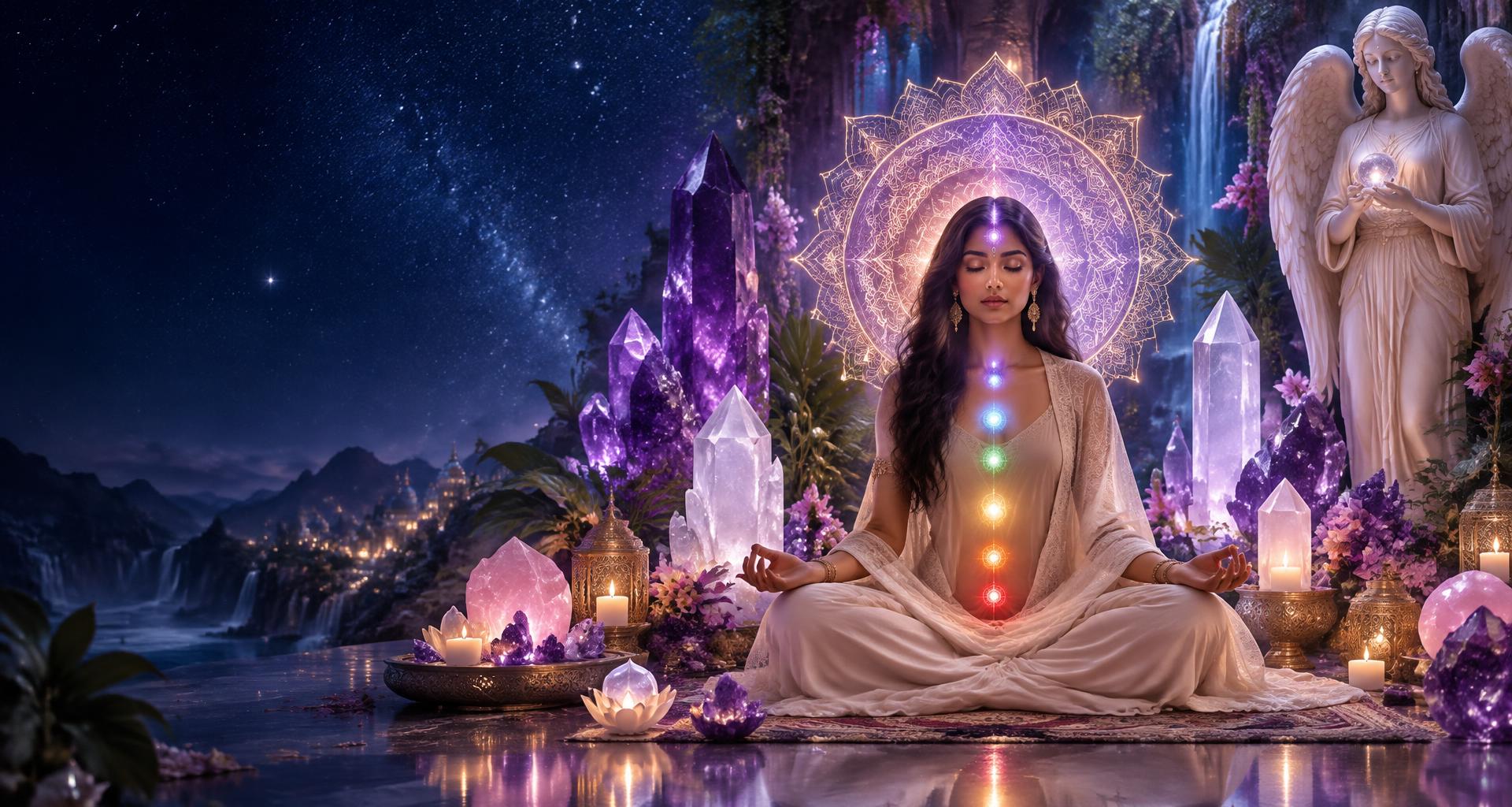 Crystal meditation sanctuary