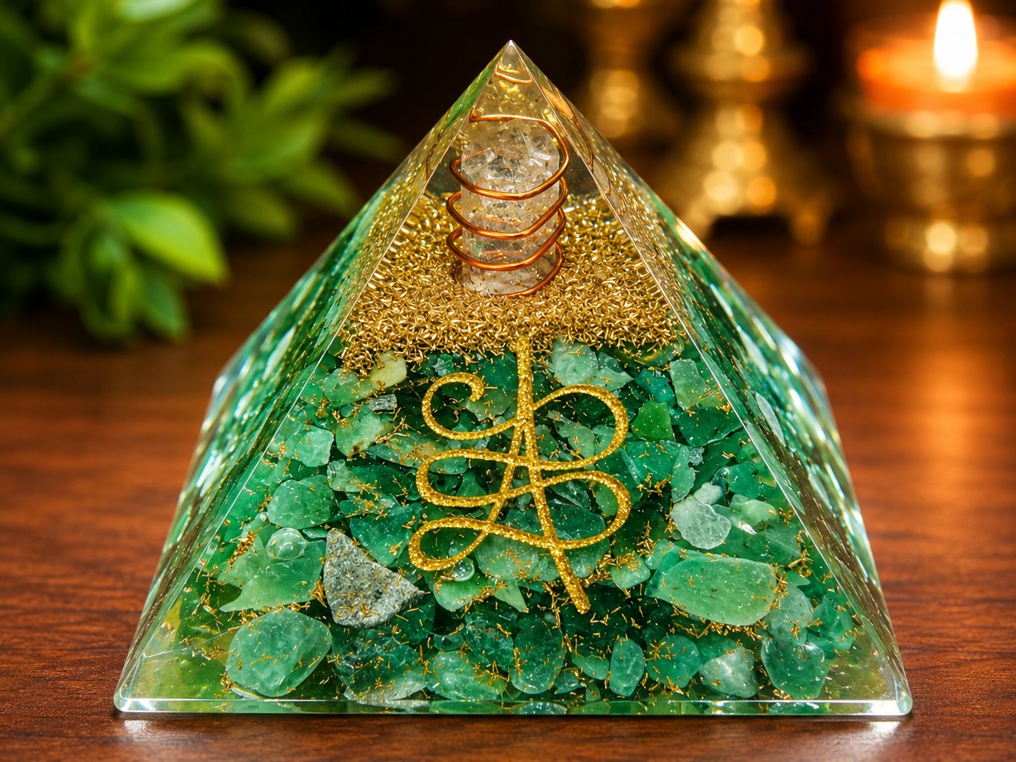 Green Aventurine Organ Pyramid