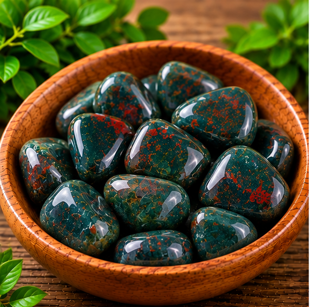 Blood Stone Tumbled Stones